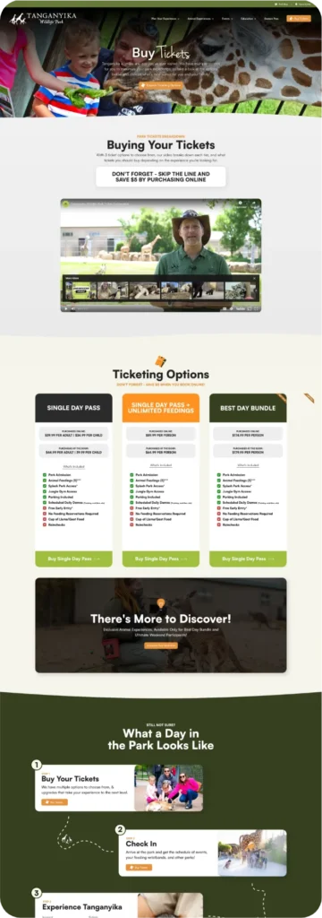 02. Tanganyika Buy Tickets Landing