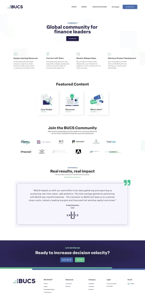 Community Sub Page
