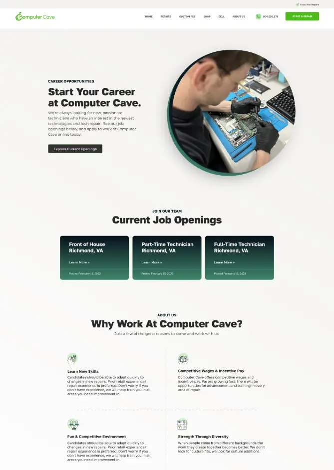 Computer Cave Career