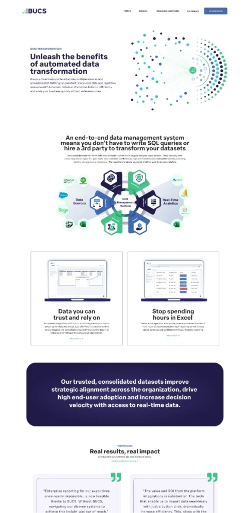 Data Transform Sub Page