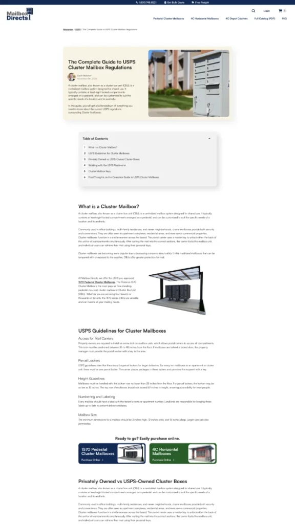 Mailbox Directs single post - min