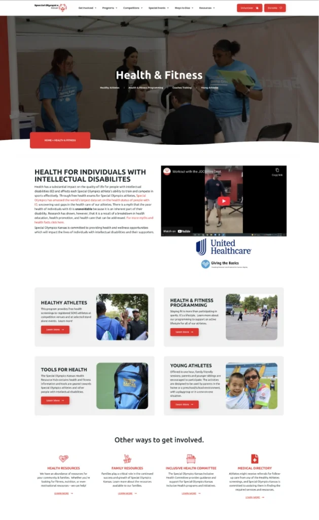 Special Olympics Fitness