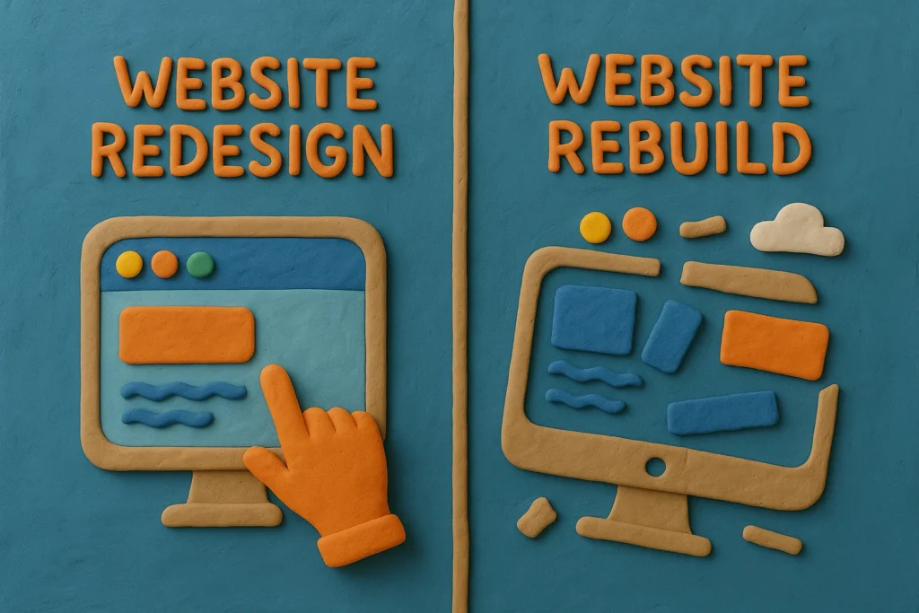 Website Redesign vs. Rebuild: Which One Do You Need?